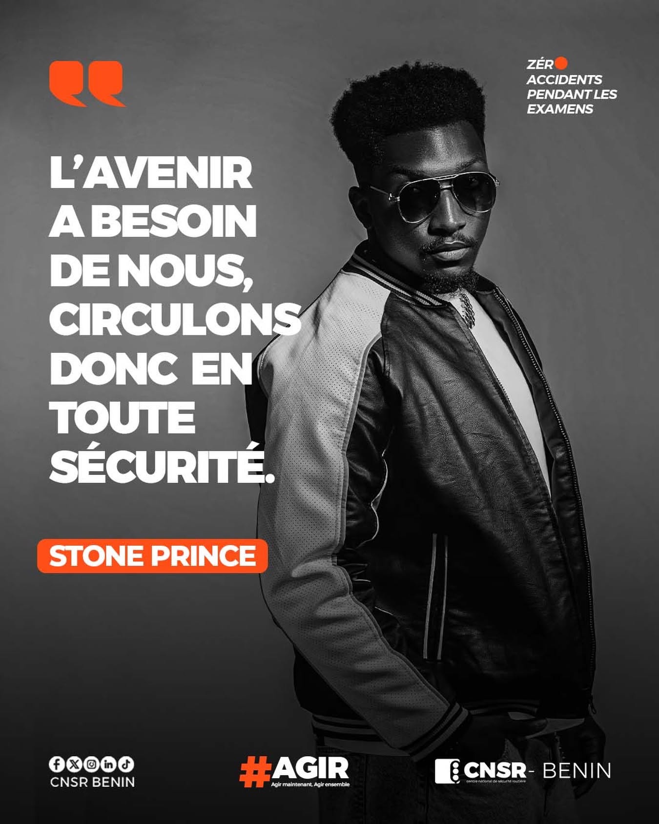 L'avenir a besoin de nous, circulons donc en toute sécurité - STONE PRINCE