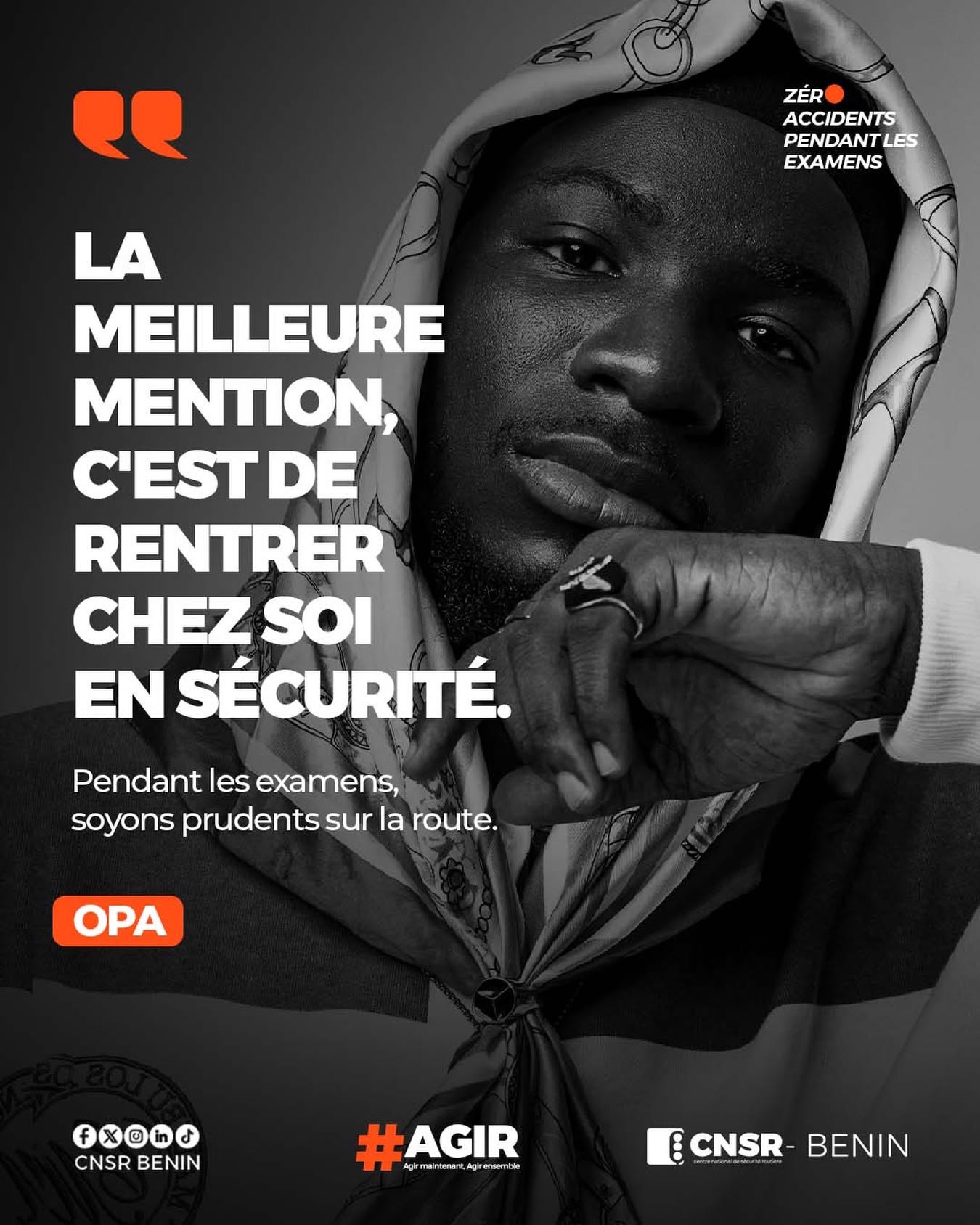 La meilleure mention c'est de rentrer chez soi en toute sécurité - OPA