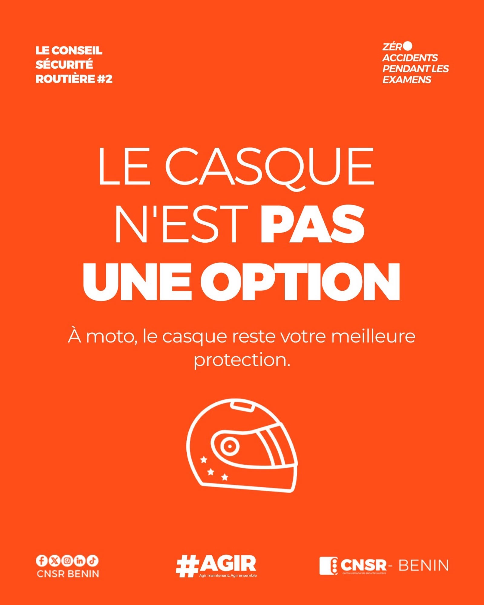 Le casque n'est pas une option