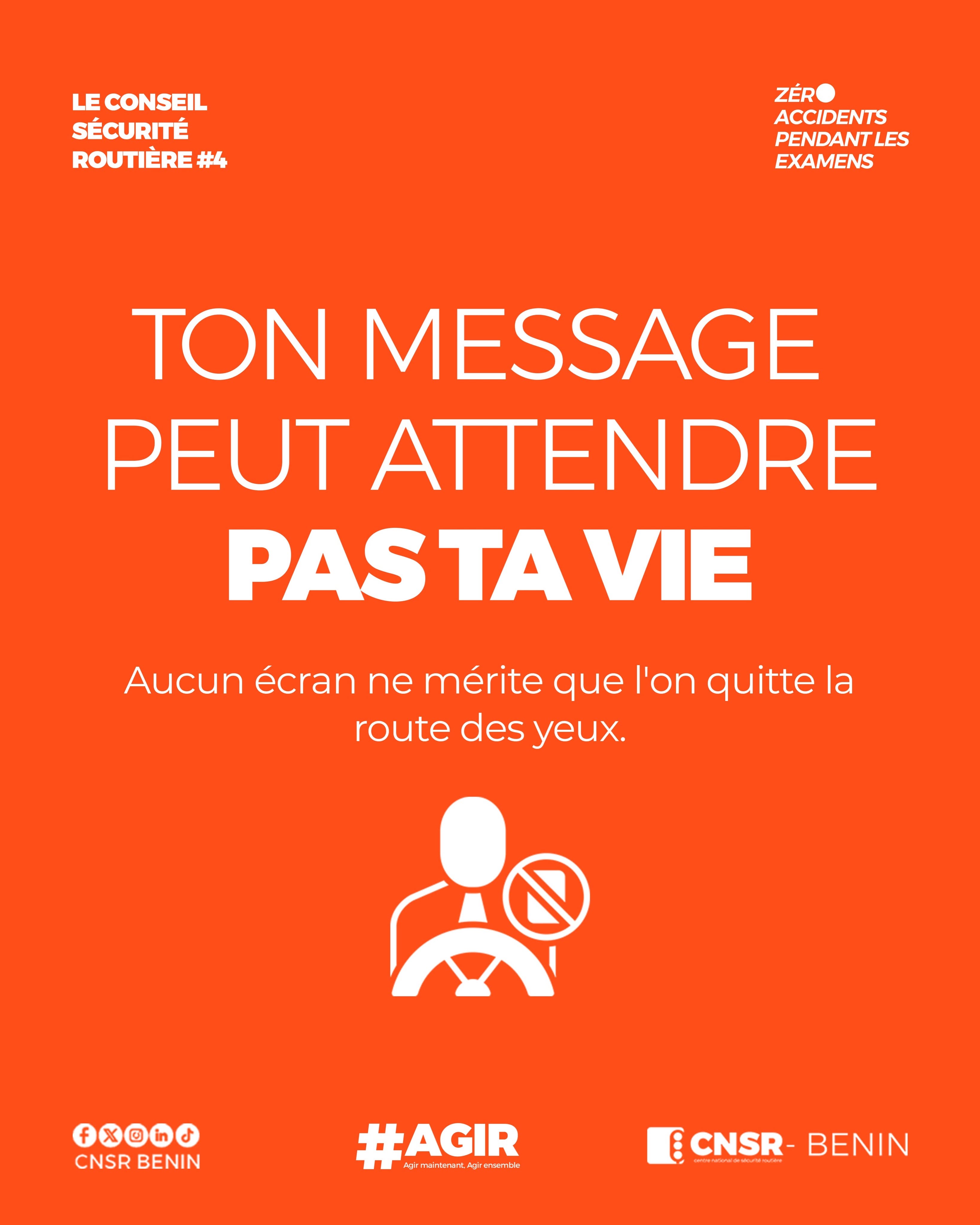 Ton message peut attendre, pas ta vie